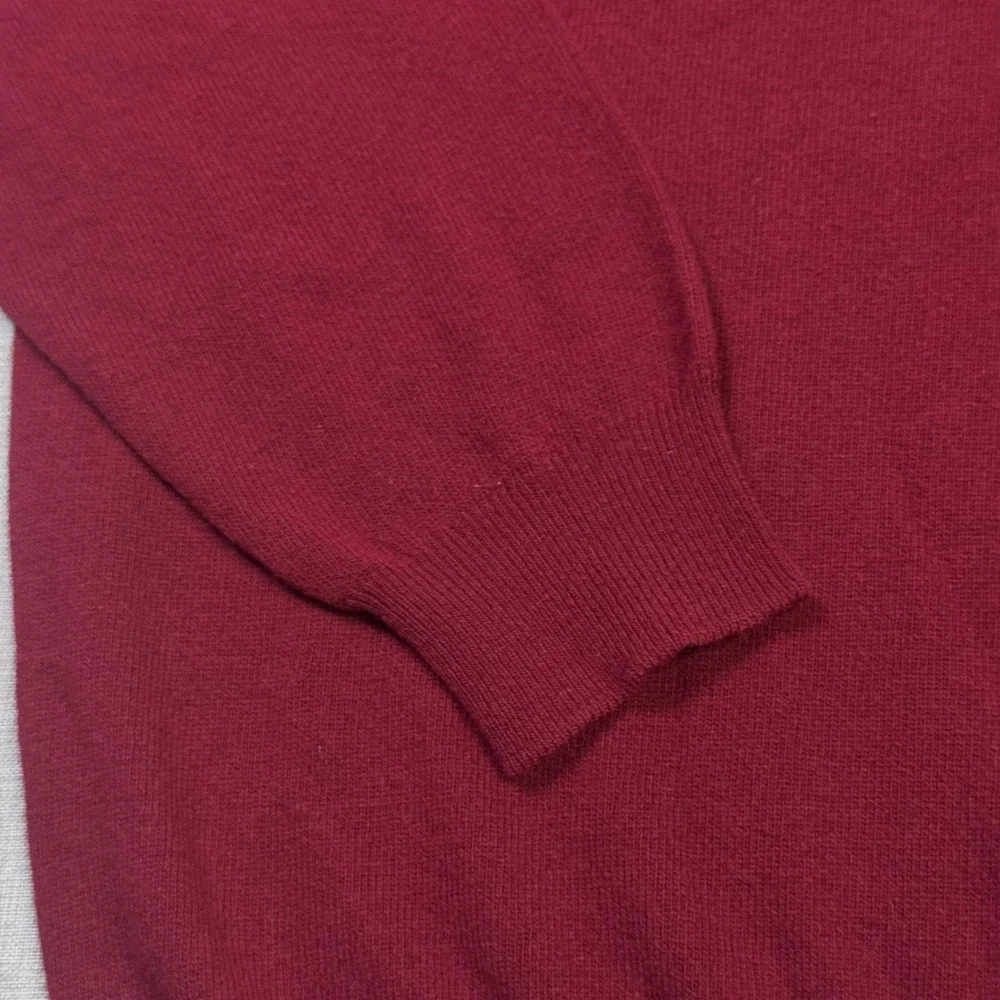 Peter Scott Lambswool Pine Valley Golf Club Pullover Sweater Mens 48 Red